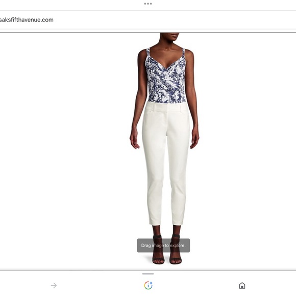 Donna Karan tech cotton blend pants - Picture 2 of 4